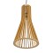 GLOBOSTAR® SCANDINAVIA 01700 Boho Κρεμαστό Φωτιστικό Οροφής με Ντουί 1 x E27 AC 220-240V IP20 - Μπεζ Καφέ - Μ25 x Π25 x Υ45cm