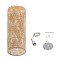 GLOBOSTAR® CALERO 01711 Boho Κρεμαστό Φωτιστικό Οροφής με Ντουί 1 x E27 AC 220-240V IP20 - Μπεζ - Μ30 x Π30 x Υ70cm