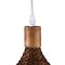 GLOBOSTAR® CUBA 01718 Boho Κρεμαστό Φωτιστικό Οροφής με Ντουί 1 x E27 AC 220-240V IP20 - Καφέ - Μ43 x Π43 x Y30cm