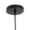 GLOBOSTAR® CUBA 01720 Boho Κρεμαστό Φωτιστικό Οροφής με Ντουί 1 x E27 AC 220-240V IP20 - Καφέ - Μ53 x Π53 x Υ30cm