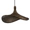 GLOBOSTAR® CUBA 01720 Boho Κρεμαστό Φωτιστικό Οροφής με Ντουί 1 x E27 AC 220-240V IP20 - Καφέ - Μ53 x Π53 x Υ30cm