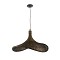 GLOBOSTAR® CUBA 01720 Boho Κρεμαστό Φωτιστικό Οροφής με Ντουί 1 x E27 AC 220-240V IP20 - Καφέ - Μ53 x Π53 x Υ30cm
