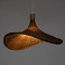 GLOBOSTAR® CUBA 01720 Boho Κρεμαστό Φωτιστικό Οροφής με Ντουί 1 x E27 AC 220-240V IP20 - Καφέ - Μ53 x Π53 x Υ30cm