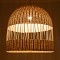 GLOBOSTAR® LUCIA 01726 Boho Κρεμαστό Φωτιστικό Οροφής με Ντουί 1 x E27 AC 220-240V IP20 - Μπεζ - Μ60 x Π60 x Y60cm