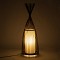 GLOBOSTAR® AZORES 01754 Boho Επιδαπέδιο Φωτιστικό με Ντουί 1 x E27 AC 220-240V IP20 - Καφέ & Μπεζ - Μ30 x Π30 x Υ90cm
