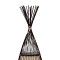 GLOBOSTAR® AZORES 01754 Boho Επιδαπέδιο Φωτιστικό με Ντουί 1 x E27 AC 220-240V IP20 - Καφέ & Μπεζ - Μ30 x Π30 x Υ90cm