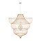 GLOBOSTAR® HIBISCUS 01781 Boho Κρεμαστό Φωτιστικό Οροφής με Ντουί 1 x E27 AC 220-240V IP20 - Μπεζ - Μ100 x Π100 x Υ100cm