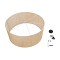 GLOBOSTAR® YOTTO 01823 Boho Κρεμαστό Φωτιστικό Οροφής με Ντουί 3 x E27 AC 220-240V IP20 - Μπεζ - Μ90 x Π90 x Υ40cm