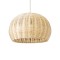 GLOBOSTAR® RAITO 01824 Boho Κρεμαστό Φωτιστικό Οροφής με Ντουί 1 x E27 AC 220-240V IP20 - Μπεζ - Μ40 x Π40 x Υ25cm