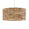 GLOBOSTAR® MANGATA 01849 Boho Κρεμαστό Φωτιστικό Οροφής με Ντουί 1 x E27 AC 220-240V IP20 - Μπεζ Καφέ - Μ60 x Π60 x Υ28cm