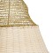 GLOBOSTAR® KENTUCKY 01910 Vintage Κρεμαστό Φωτιστικό Οροφής με Ντουί 1 x E27 AC 220-240V IP20 - Μπεζ - Μ40 x Π40 x Υ80cm