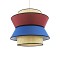 GLOBOSTAR® SAIGE 01919 Boho Κρεμαστό Φωτιστικό Οροφής με Ντουί 1 x E27 AC 220-240V IP20 - Πολύχρωμο - Μ50 x Π50 x Υ43cm
