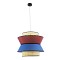 GLOBOSTAR® SAIGE 01919 Boho Κρεμαστό Φωτιστικό Οροφής με Ντουί 1 x E27 AC 220-240V IP20 - Πολύχρωμο - Μ50 x Π50 x Υ43cm
