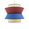 GLOBOSTAR® SAIGE 01919 Boho Κρεμαστό Φωτιστικό Οροφής με Ντουί 1 x E27 AC 220-240V IP20 - Πολύχρωμο - Μ50 x Π50 x Υ43cm