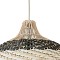 GLOBOSTAR® BARBADOS 01946 Boho Κρεμαστό Φωτιστικό Οροφής με Ντουί 1 x E27 AC 220-240V IP20 - Μπεζ & Λαδί - Μ40 x Π40 x Υ34cm