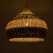 GLOBOSTAR® BARBADOS 01947 Boho Κρεμαστό Φωτιστικό Οροφής με Ντουί 1 x E27 AC 220-240V IP20 - Μπεζ & Λαδί - Μ60 x Π60 x Υ60cm