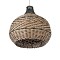GLOBOSTAR® SEYCHELLES 01948 Boho Κρεμαστό Φωτιστικό Οροφής με Ντουί 1 x E27 AC 220-240V IP20 - Μπεζ & Χακί - Μ40 x Π40 x Υ40cm