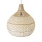GLOBOSTAR® SANTACRUZ 01951 Boho Κρεμαστό Φωτιστικό Οροφής με Ντουί 1 x E27 AC 220-240V IP20 - Μπεζ & Καφέ - Μ60 x Π60 x Υ60cm