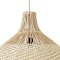 GLOBOSTAR® SANTACRUZ 01951 Boho Κρεμαστό Φωτιστικό Οροφής με Ντουί 1 x E27 AC 220-240V IP20 - Μπεζ & Καφέ - Μ60 x Π60 x Υ60cm