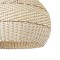 GLOBOSTAR® SANTACRUZ 01951 Boho Κρεμαστό Φωτιστικό Οροφής με Ντουί 1 x E27 AC 220-240V IP20 - Μπεζ & Καφέ - Μ60 x Π60 x Υ60cm