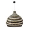 GLOBOSTAR® JAMAICA 01955 Boho Κρεμαστό Φωτιστικό Οροφής με Ντουί 1 x E27 AC 220-240V IP20 - Μπεζ & Λαδί - Μ60 x Π60 x Υ60cm