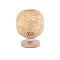 GLOBOSTAR® KERRY 01981 Boho Επιτραπέζιο Φωτιστικό Πορτατίφ με Ντουί 1 x E27 AC 220-240V IP20 - Μπεζ - Μ18 x Π18 x Υ25cm