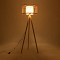 GLOBOSTAR® POPPY 01988 Boho Επιδαπέδιο Φωτιστικό με Ντουί 1 x E27 AC 220-240V IP20 - Μπεζ - Μ58 x Π58 x Υ145.5cm