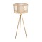 GLOBOSTAR® POPPY 01988 Boho Επιδαπέδιο Φωτιστικό με Ντουί 1 x E27 AC 220-240V IP20 - Μπεζ - Μ58 x Π58 x Υ145.5cm