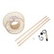 GLOBOSTAR® POPPY 01988 Boho Επιδαπέδιο Φωτιστικό με Ντουί 1 x E27 AC 220-240V IP20 - Μπεζ - Μ58 x Π58 x Υ145.5cm