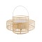 GloboStar® SORENIA 02004 Boho Επιδαπέδιο Φωτιστικό Μονόφωτο 1 x E27 IP20 Μπεζ Ξύλο - Μ60 x Π60 x Υ32cm