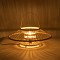 GLOBOSTAR® SORENIA 02005 Boho Επιδαπέδιο Φωτιστικό με Ντουί 1 x E27 AC 220-240V IP20 - Μπεζ - Μ50 x Π50 x Υ18cm