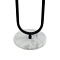 GloboStar® CORDELIA 02026 Μοντέρνο Επιδαπέδιο Φωτιστικό Μονόφωτο 1 x E27 IP20  - Μαύρο Μέταλλο, Λευκό Γυαλί με Λευκό Μάρμαρο - Μ30 x Π38 x Υ180cm