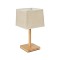 GLOBOSTAR® KOLIPE 02038 Boho Επιτραπέζιο Φωτιστικό Πορτατίφ με Ντουί 1 x E27 AC 220-240V IP20 - Μπεζ - Μ18 x Π18 x Υ25cm