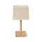 GLOBOSTAR® KOLIPE 02038 Boho Επιτραπέζιο Φωτιστικό Πορτατίφ με Ντουί 1 x E27 AC 220-240V IP20 - Μπεζ - Μ18 x Π18 x Υ25cm