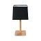 GLOBOSTAR® KOLIPE 02039 Μοντέρνο Επιτραπέζιο Φωτιστικό Πορτατίφ με Ντουί 1 x E27 AC 220-240V IP20 - Μπεζ & Μαύρο - Μ20 x Π20 x Υ38cm