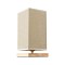 GLOBOSTAR® ARUBA 02041 Boho Επιτραπέζιο Φωτιστικό Πορτατίφ με Ντουί 1 x E27 AC 220-240V IP20 - Μπεζ - Μ15 x Π15 x Υ30cm