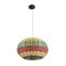 GLOBOSTAR® CABALLEROS 02055 Boho Κρεμαστό Φωτιστικό Οροφής με Ντουί 1 x E27 AC 220-240V IP20 - Πολύχρωμο - Μ40 x Π40 x Υ25cm