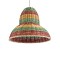 GLOBOSTAR® CABALLEROS 02057 Boho Κρεμαστό Φωτιστικό Οροφής με Ντουί 1 x E27 AC 220-240V IP20 - Πολύχρωμο - Μ40 x Π40 x Υ30cm