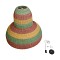 GLOBOSTAR® CABALLEROS 02059 Boho Κρεμαστό Φωτιστικό Οροφής με Ντουί 1 x E27 AC 220-240V IP20 - Πολύχρωμο - Μ100 x Π100 x Υ80cm