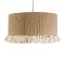 GLOBOSTAR® PUERTORICO 02094 Boho Κρεμαστό Φωτιστικό Οροφής με Ντουί 1 x E27 AC 220-240V IP20 - Μπεζ & Λευκό - Μ50 x Π50 x Υ27cm