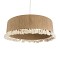 GLOBOSTAR® PUERTORICO 02095 Boho Κρεμαστό Φωτιστικό Οροφής με Ντουί 3 x E27 AC 220-240V IP20 - Μπεζ & Λευκό - Μ80 x Π80 x Υ27cm