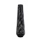 GloboStar® MAMIZU 02110 Boho Επιδαπέδιο Φωτιστικό Μονόφωτο 1 x E27 IP20 Μαύρο Ξύλο - Μ28 x Π28 x Υ93cm