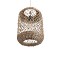 GLOBOSTAR® ECUADOR 02117 Boho Κρεμαστό Φωτιστικό Οροφής με Ντουί 1 x E27 AC 220-240V IP20 - Μπεζ - Μ28 x Π28 x Υ40cm