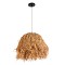 GLOBOSTAR® GUADELOUPE 02154 Boho Κρεμαστό Φωτιστικό Οροφής με Ντουί 1 x E27 AC 220-240V IP20 - Μπεζ - Μ50 x Π50 x Υ40cm