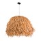 GLOBOSTAR® GUADELOUPE 02155 Boho Κρεμαστό Φωτιστικό Οροφής με Ντουί 1 x E27 AC 220-240V IP20 - Καφέ - Μ80 x Π80 x Υ60cm