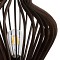 GloboStar® MIHIRO 02177 Boho Επιτραπέζιο Φωτιστικό Πορτατίφ Μονόφωτο 1 x E27 IP20 Καφέ Ξύλο με Μαύρο Μέταλλο - Μ33 x Π33 x Υ57cm
