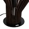 GloboStar® MIHIRO 02177 Boho Επιτραπέζιο Φωτιστικό Πορτατίφ Μονόφωτο 1 x E27 IP20 Καφέ Ξύλο με Μαύρο Μέταλλο - Μ33 x Π33 x Υ57cm