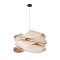 GLOBOSTAR® SARDIGNA 02181 Boho Κρεμαστό Φωτιστικό Οροφής με Ντουί 1 x E27 AC 220-240V IP20 - Μπεζ - Μ60 x Π60 x Υ30cm