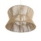 GLOBOSTAR® BISBEE 02205 Boho Κρεμαστό Φωτιστικό Οροφής με Ντουί 1 x E27 AC 220-240V IP20 - Μπεζ - Μ80 x Π80 x Υ48cm
