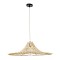 GLOBOSTAR® PALERMO 02208 Boho Κρεμαστό Φωτιστικό Οροφής με Ντουί 1 x E27 AC 220-240V IP20 - Μπεζ - Μ60 x Π60 x Υ20cm